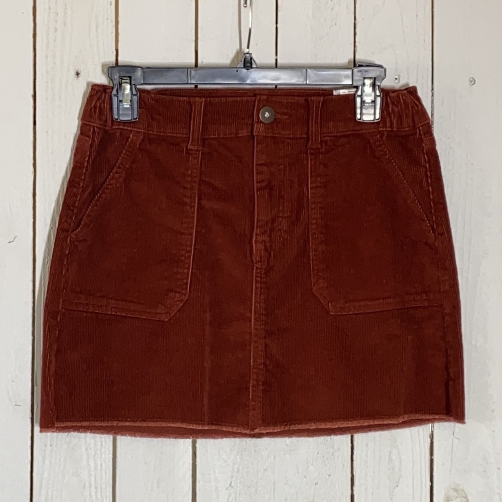 Juniors' Corduroy Pocket Skirt